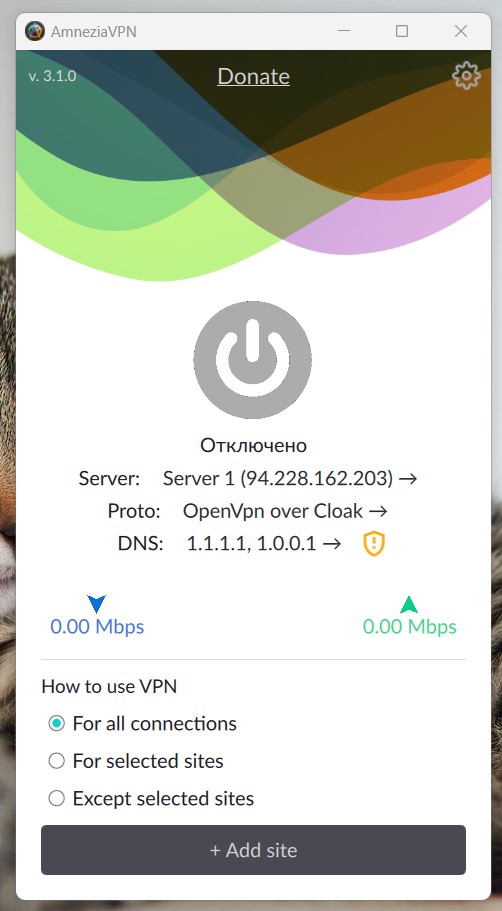 Получаем VPN без знаний, от Amnezia 2 screenshot 2023 10 04 135316