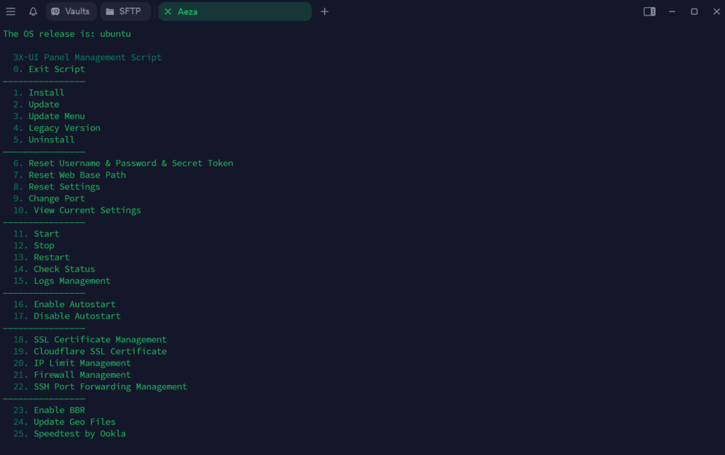 VPN на 3X-UI, без Docker 1 274df89c da42 4f65 bba2 79eaf441aac1